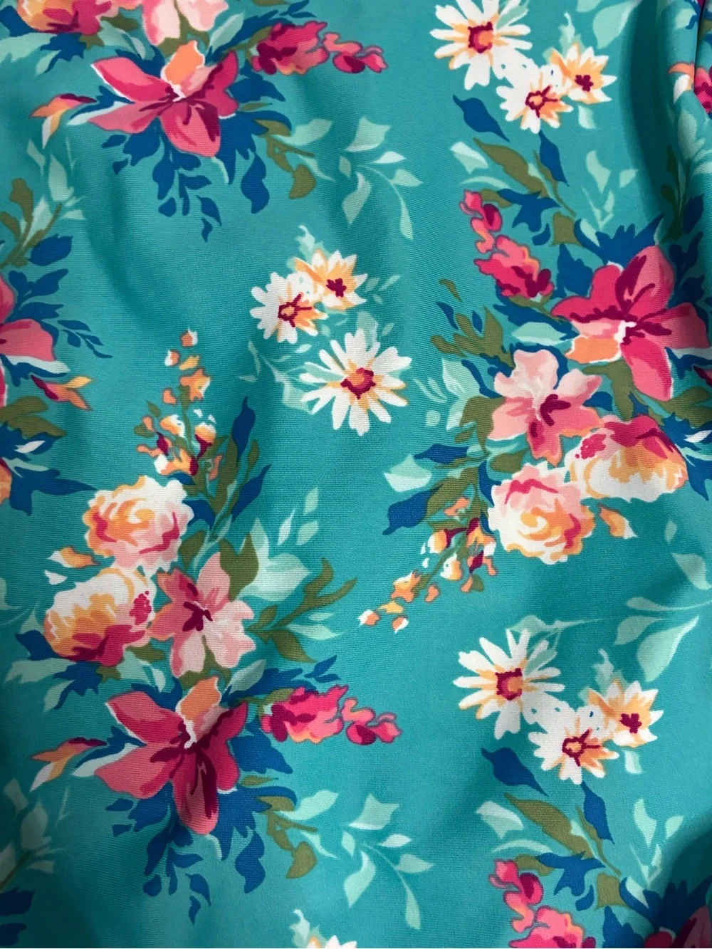 RuffleButts Baby Girl Floral Long Sleeve Rash Guard Swimsuit 6-12M